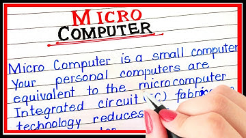 What is micro computer | Definition of Micro computer | Micro computer kise kahate hain