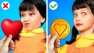 If My Mom Was A Squid Game Doll! *Smart Parenting Hacks, Funny Relatable Situations*