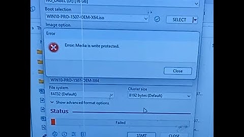 ERROR: MEDIA IS WRITE PROTECTED RUFUS (method 1)
