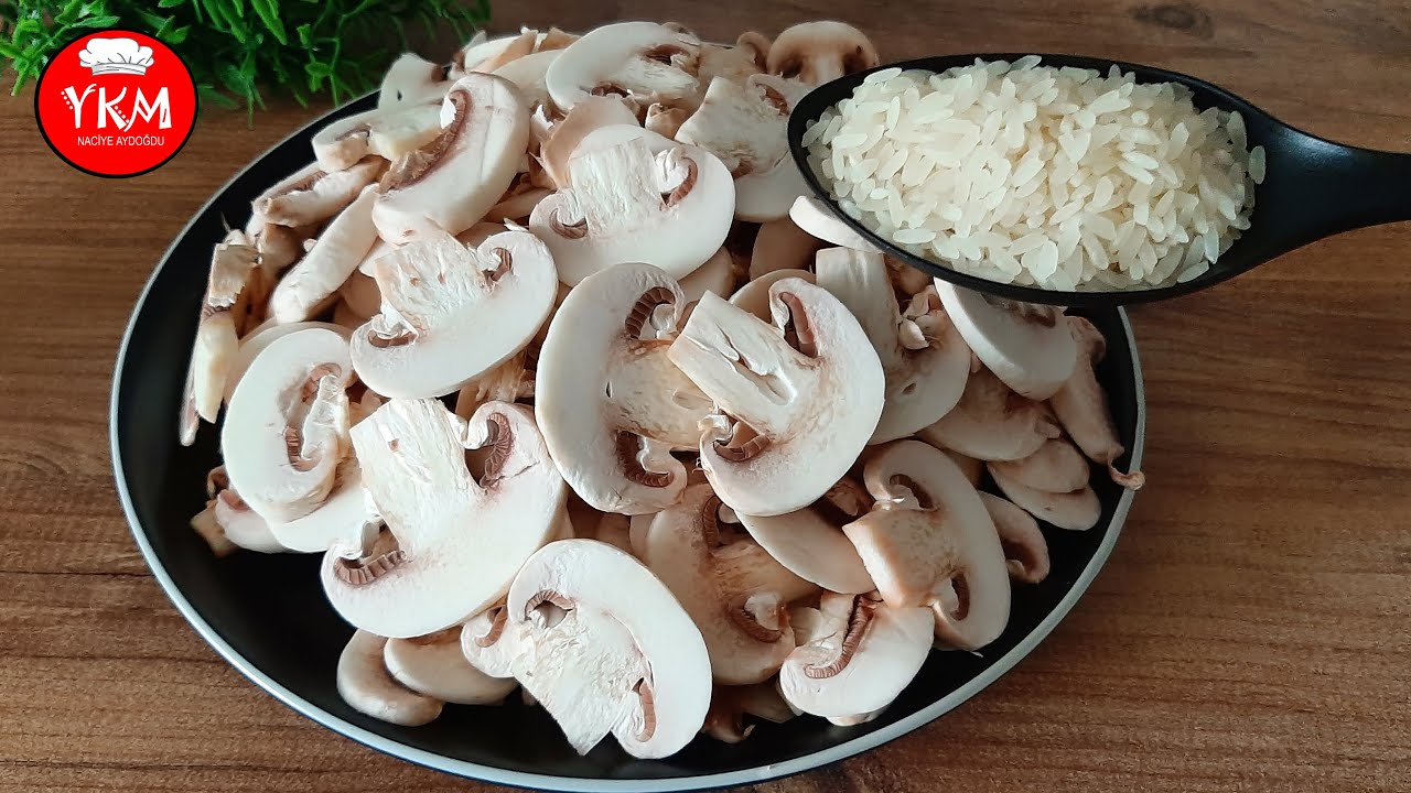 Biraz PİRİNÇ VE MANTAR Varsa Akşam Yemeği Hazır ???? Ucuz, Hızlı Ve Kolay Yemek Tarifi