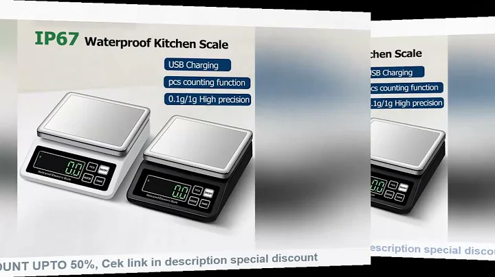 Rechargeable Kitchen Scale IP67 Full Waterproof 0.1g/1g High Precision Stainless Steel Electronic Sc