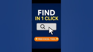 #shorts Find Anything in Excel with 1 Click! 🔍 | Free Excel Shortcut Tool  #excel #exceltips #auto