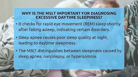 Why Is The MSLT Important For Diagnosing Excessive Daytime Sleepiness? - Sleep Apnea Support Network