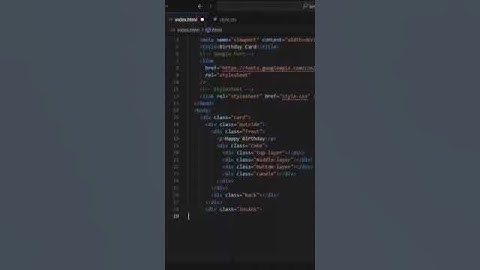 HAPPY BIRTHDAY FLIP CARD USING HTML AND CSS 🎂🔥 #coder #html #codinglove #programming #css #coding