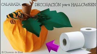 Decoración para Halloween y Otoño, Manualidades con Rollos de Papel, Decoración Día de los Muertos.