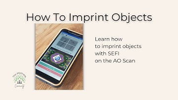 AO Scan Tutorial: How to Imprint Objects using SEFI