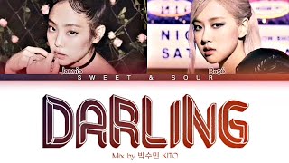 BLACKPINK JENNIE X ROSÉ - DARLING (Color Coded Lyrics) @PARKSUMINKITO