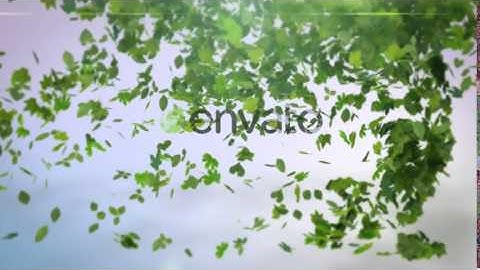 Flying Leaves Logo Reveal After Effects Template