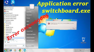 How problem switchboard.exe  error | cara mengatasi switchboard.exe error 0xc0000005