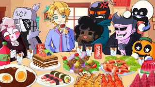 Friday Night Funkin&#39; Whitty, Carol, Senpai, Skid and Pum DAILY EATING CHALLENGES - FNF MUKBANG