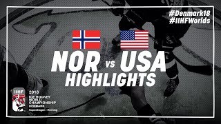Game Highlights: Norway vs United States May 13 2018 | #IIHFWorlds 2018