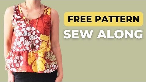 Peplum Top by Peppermint Magazine // Sewing Tutorial