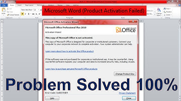 How To Solve | Microsoft Product Activation Failed | Product Activation Failed