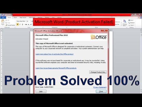 How To Solve | Microsoft Product Activation Failed | Product Activation Failed