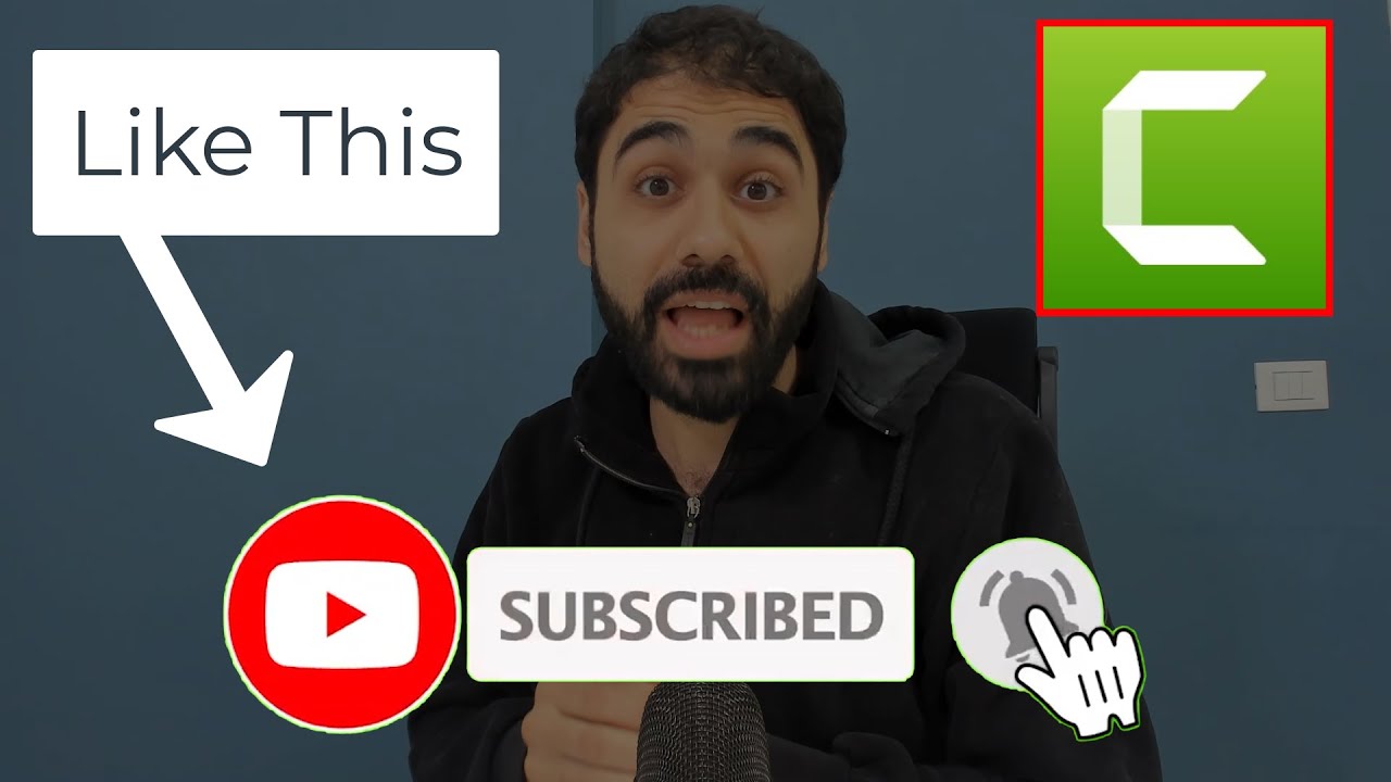 How To Create Animated YouTube Subscribe Button Using Camtasia