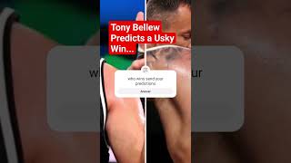 Tony Bellew Predicts a Usyk Win.#tysonfury #tonybellew #alexanderusyk #boxing #fighting