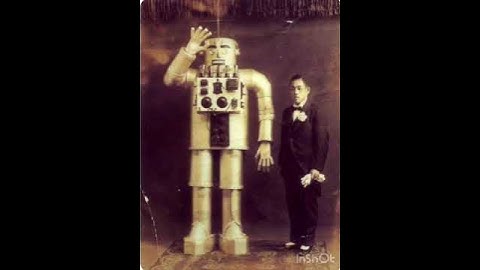 World History- Yasutaro Mitsui with his steel humanoid robot, Japan, 1932. #shorts