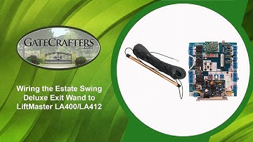 How To Wire Estate Swing Deluxe Exit Wand to LiftMaster LA400 & LA412 Control Boards