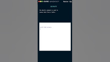 MS SQL Server Database Concepts: What is DELETE SQL and How to remove data from a table using this?