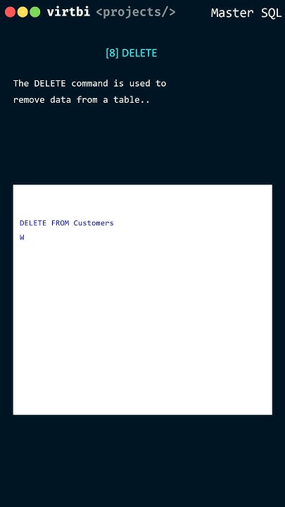 MS SQL Server Database Concepts: What is DELETE SQL and How to remove ...