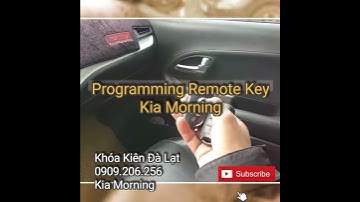 Programming Remote Key Kia Morning