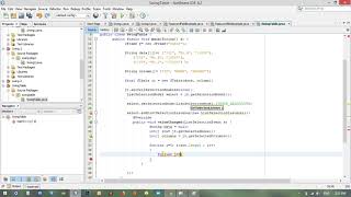 JAVA swing 6 :  how to use JTable