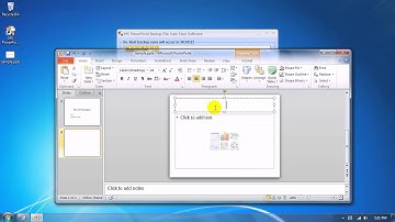 How To Use MS PowerPoint Backup File Auto Save Software
