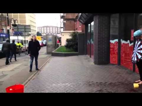 Red Nose Day wet sponge throw - YouTube