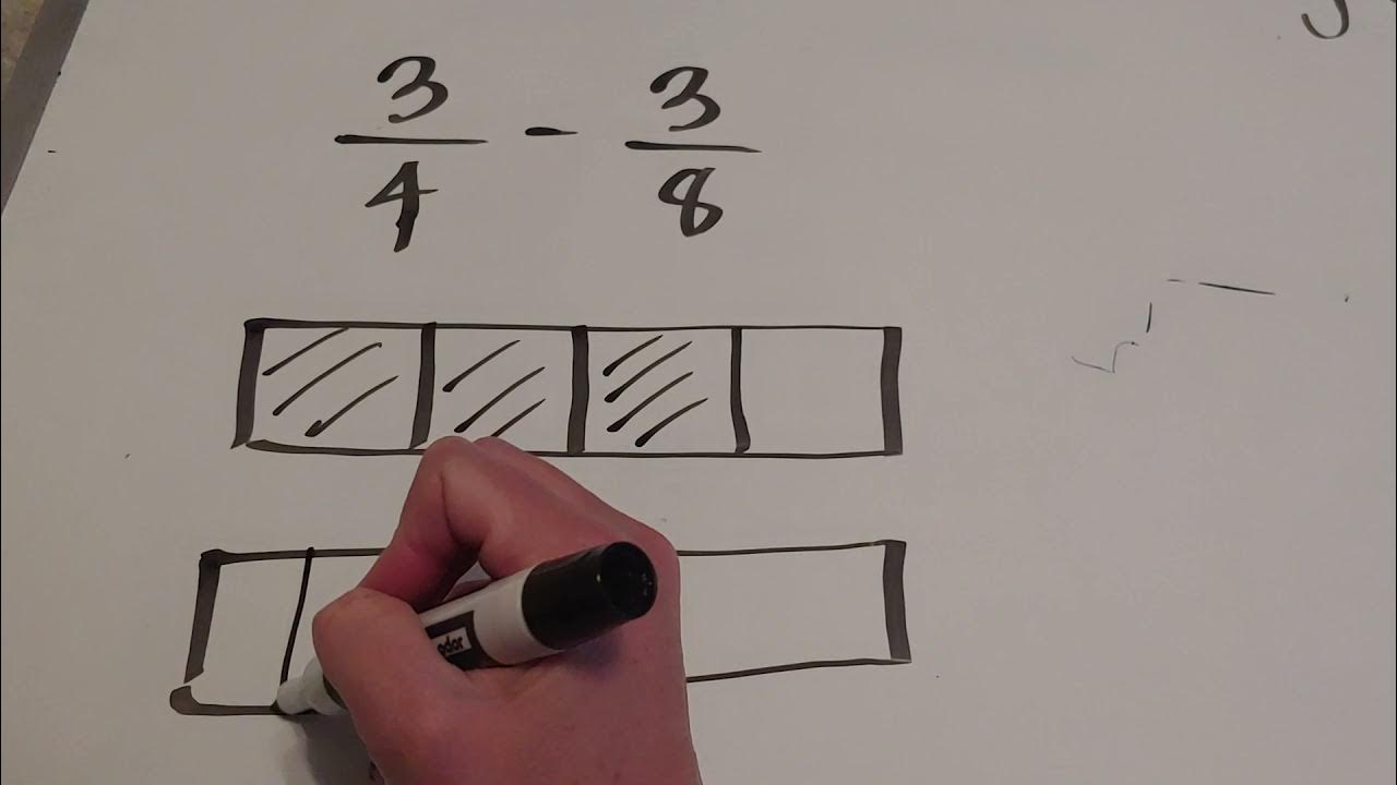 subtracting-fractions-using-tape-diagrams-youtube