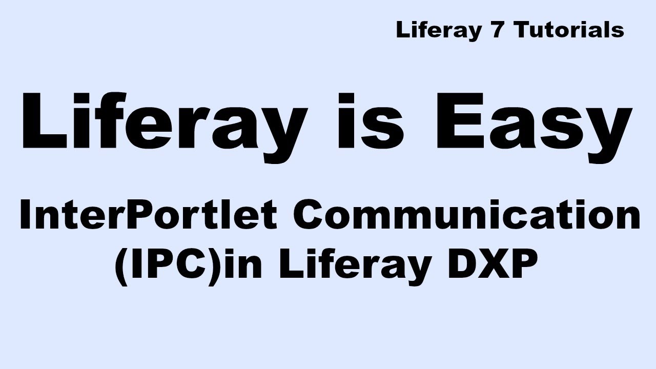 Liferay Ipc