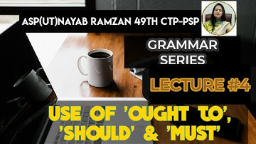 GRAMMAR SERIES | USE OF 