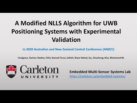 A Modified NLLS Algorithm for UWB Positioning Systems with Experimental Validation