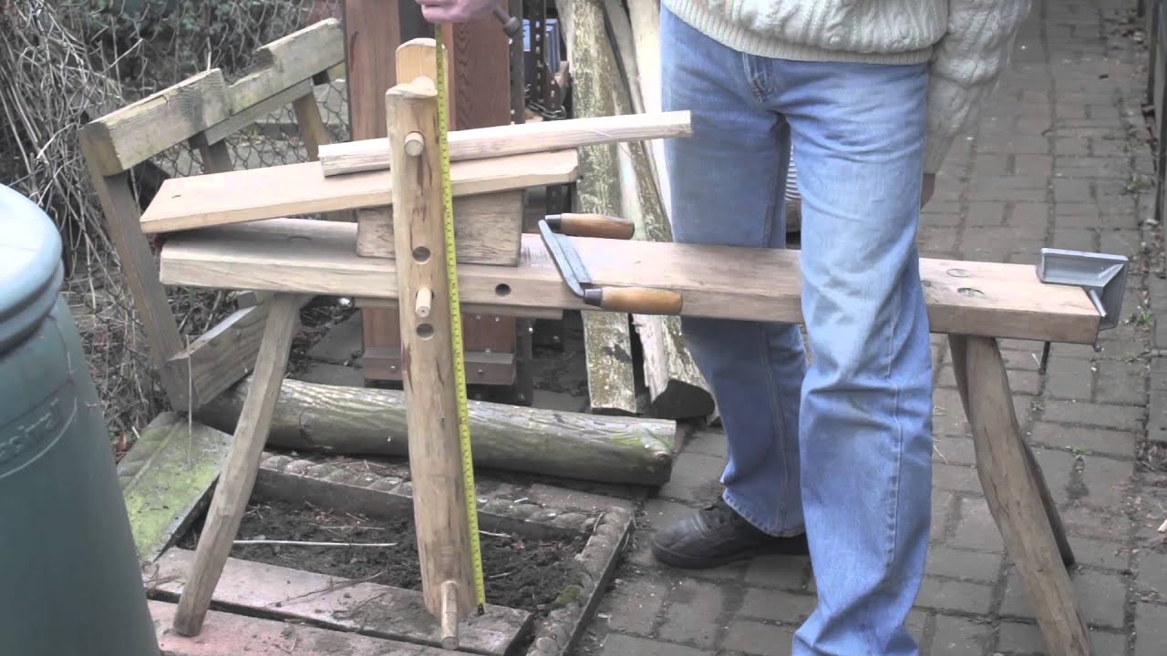 Shave Horse - Measurements and Design - YouTube