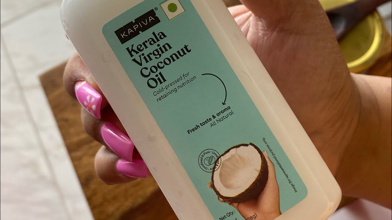 Cold pressed coconut oil hot oil therapy for coloured hair 