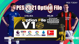 Option File PES 2021 PS4 PESUniverse V1 (Fully Licensed Bundesliga,Premier League 1024/2048 Kits)