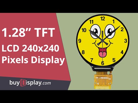 1.28' IPS TFT LCD Display 240x240 Round Circle Screen For Smart Watch