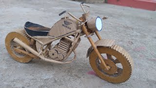 How to make DIY cardboard bike | cardboard motorcycle | Cardboard craft