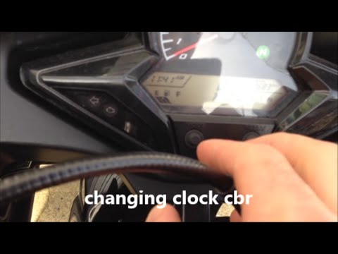 HOW TO ADJUST THE CLOCK ON CBR  | DO IT YOURSELF WAY