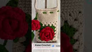 Crochet phone bag 🌹 R129 #crochet #bag - YouTube