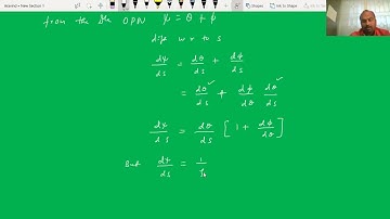Derivation of Radius of Curvature in Polar Form | Aravind H R