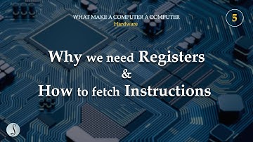 Registers and Instruction Fetching | What make a computer, a computer -- hardware #5