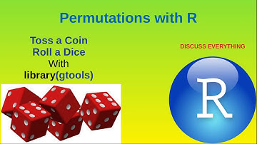 Permutations with R| gtools| toss a coin or roll a dice with R