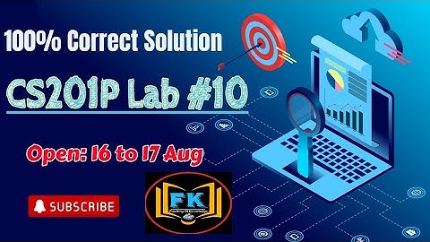 Cs201P- Lab Attendance Quiz #10 || Not Graded Spring 2022