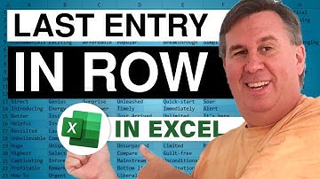 Excel - INDEX & OFFSET functions for grabbing the last value in Excel | Dueling Excel - Episode 995