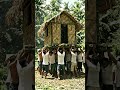 traditional way of transferring house or "bahay kubo in the Philippines"