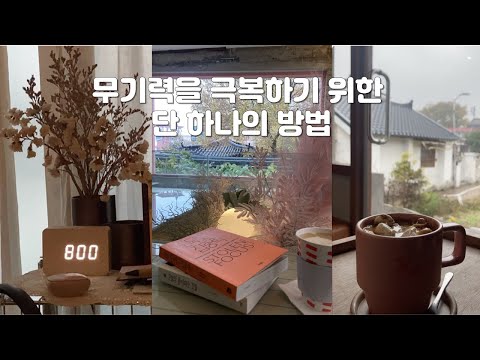 무기력증 극복기 브이로그 | 게으름 벗어나기 | 만사가 귀찮을때 일어서게 하는 단 하나의 방법 | 독서
