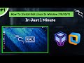 how to install kali linux in window 10 in Just 1 min | by H4CK3R