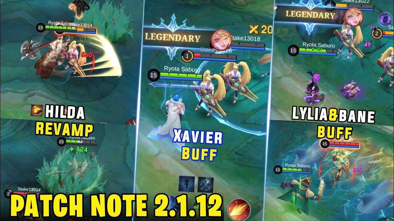 HILDA REVAMP, XAVIER BUF, LYLIA BUF, ANGELA NERF SILVANA REWORK - PATCH ...