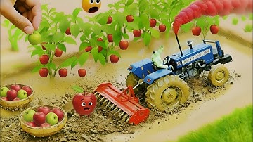 DIY Mini Tractor Can Plough Real Chilli Farming In Mud Science Project@MiniTractor100 