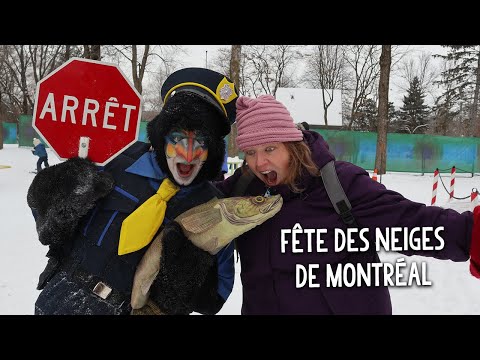 Video: Montreal Snow Festival 2020 Fête des Neiges Höjdpunkter